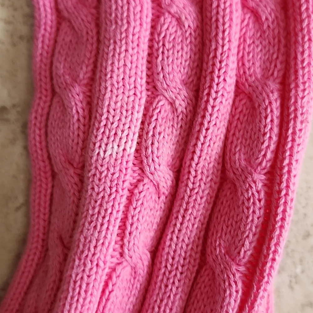 Lilly Pultizer Hot Pink Cable Knit Zip Up Hoodie Small - Picture 15 of 15
